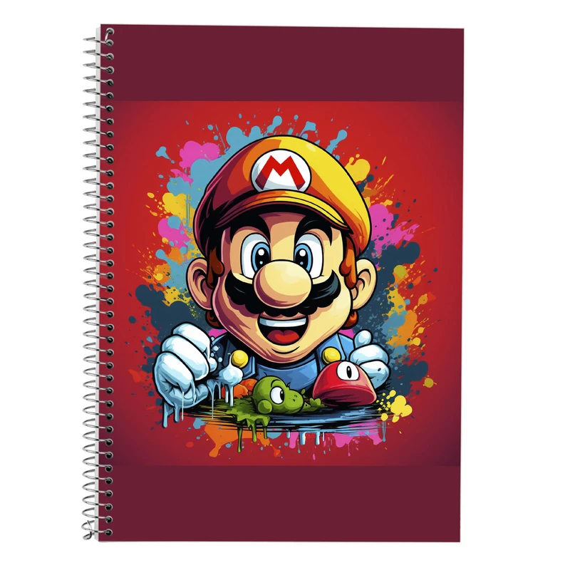 دفتر لغت 50 برگ مدوپد طرح سوپرماریو super mario کد DF2947