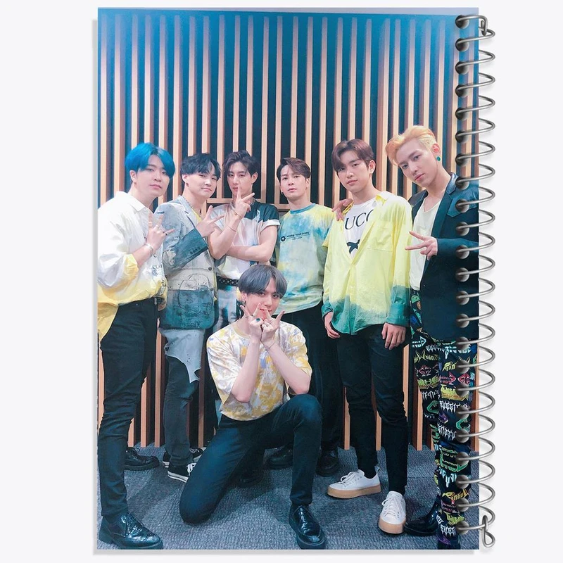 دفتر نقاشی 50 برگ خندالو مدل گروه گات سون GOT7 کد 21019