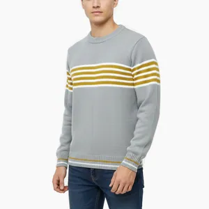 پلیور یقه گرد مردانه مدل GERDSADVYZGR