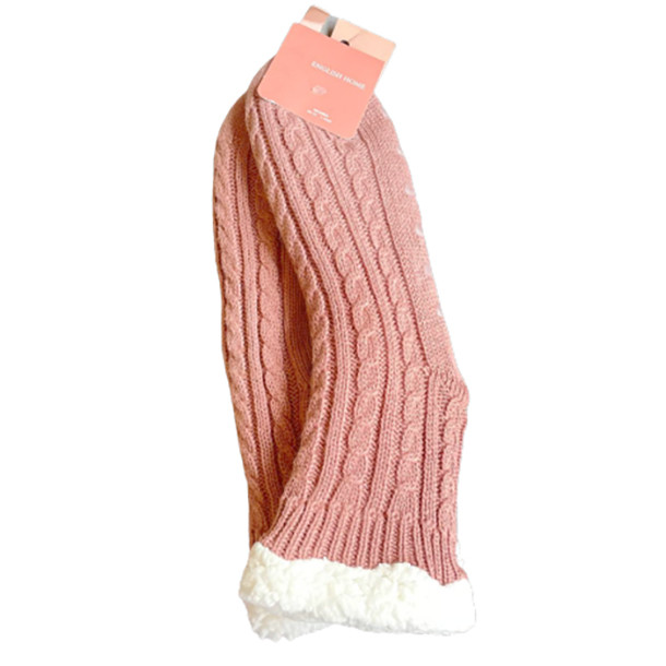 جوراب ساق بلند زنانه انگلیش هوم مدل Plush Pudra