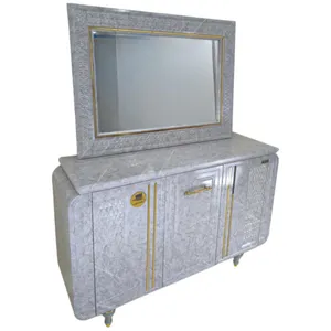 آینه و کنسول آرچین چوب مدل کریستال طول 133 سانتی متر 