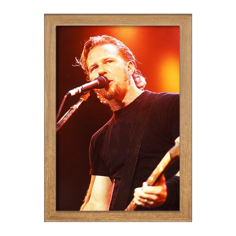 تابلو خندالو مدل جیمز هتفیلد گروه موسیقی متالیکا Metallica  کد 3259
