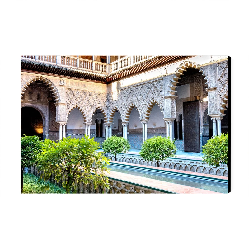 تابلو شاسی عرش طرح گردشگری اسپانیا مدل کاخ آلکازار سویا کد As6436