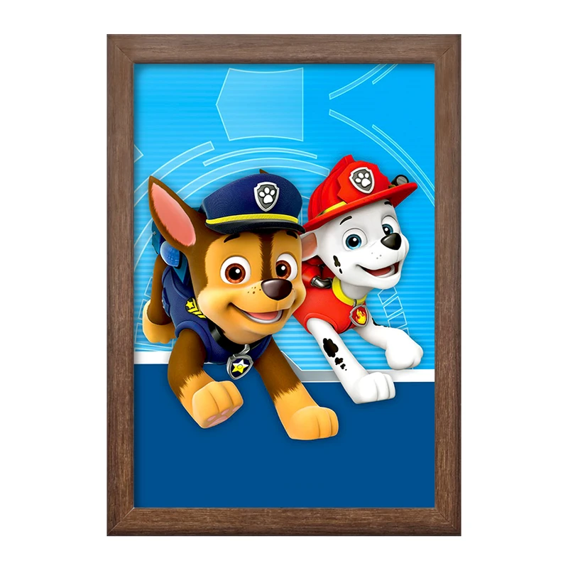 تابلو خندالو طرح مارشال و چیس سگ های نگهبان Paw Patrol  کد 12582