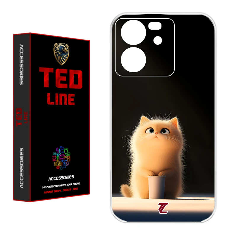 کاور تدلاین طرح گربه کد 1217 مناسب برای گوشی موبایل شیائومی Mi 13T / 13T Pro