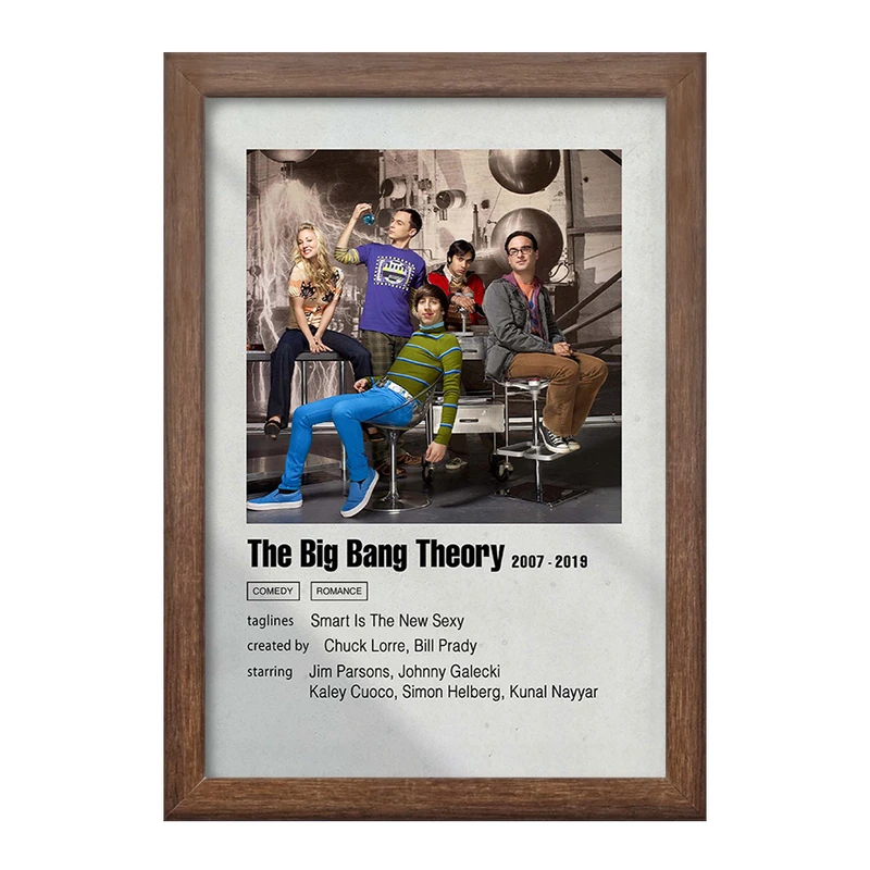 تابلو خندالو طرح تئوری بیگ بنگ (The Big Bang Theory) کد F11278