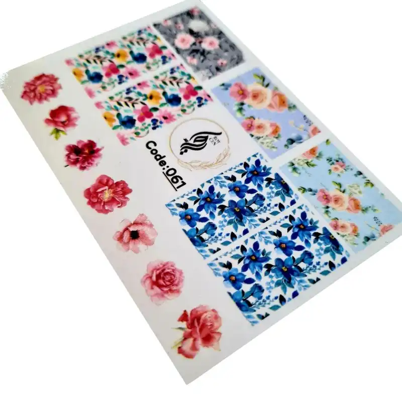 برچسب لنز ناخن رویاسنتر مدل AR 104 مجموعه 12 عددی