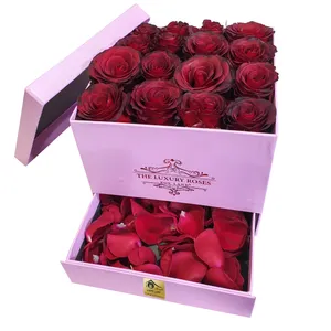 جعبه گل رز هلندی کلبه گل سن سون مدل BX-22059