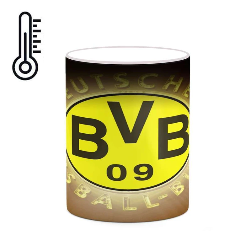 ماگ حرارتی کاکتی مدل تیم Borussia Dortmund کد mgh19747