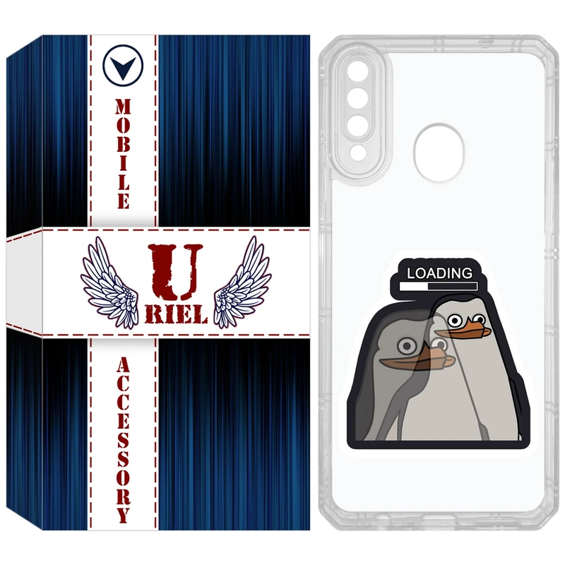 کاور یوریل مدل Clear کد 84 طرح Loading مناسب برای گوشی موبایل سامسونگ Galaxy A20s