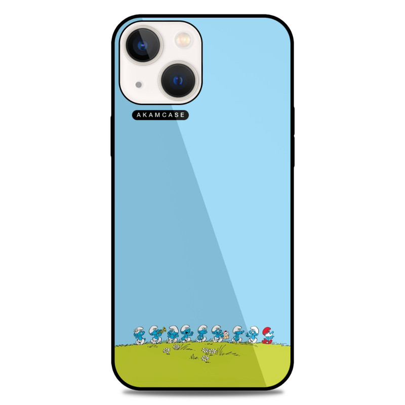 کاور آکام مدل AMC-WA13-SMURFS-10 مناسب برای گوشی موبایل اپل iPhone 13