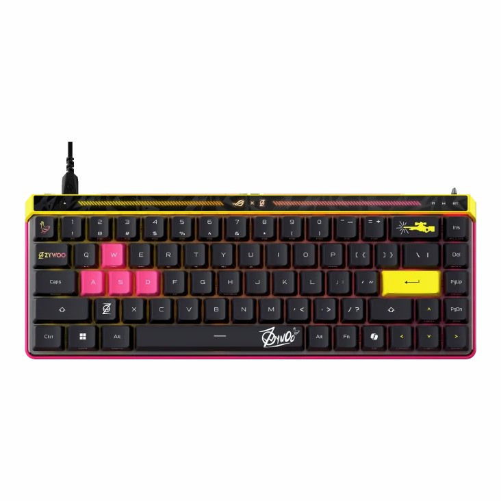کیبورد گیمینگ ایسوس مدل M606 ROG Falchion Ace HFX ZywOo
