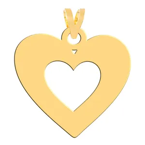 آویز گردنبند طلا 18 عیار زنانه فرشته مدل قلب WNL-000364
