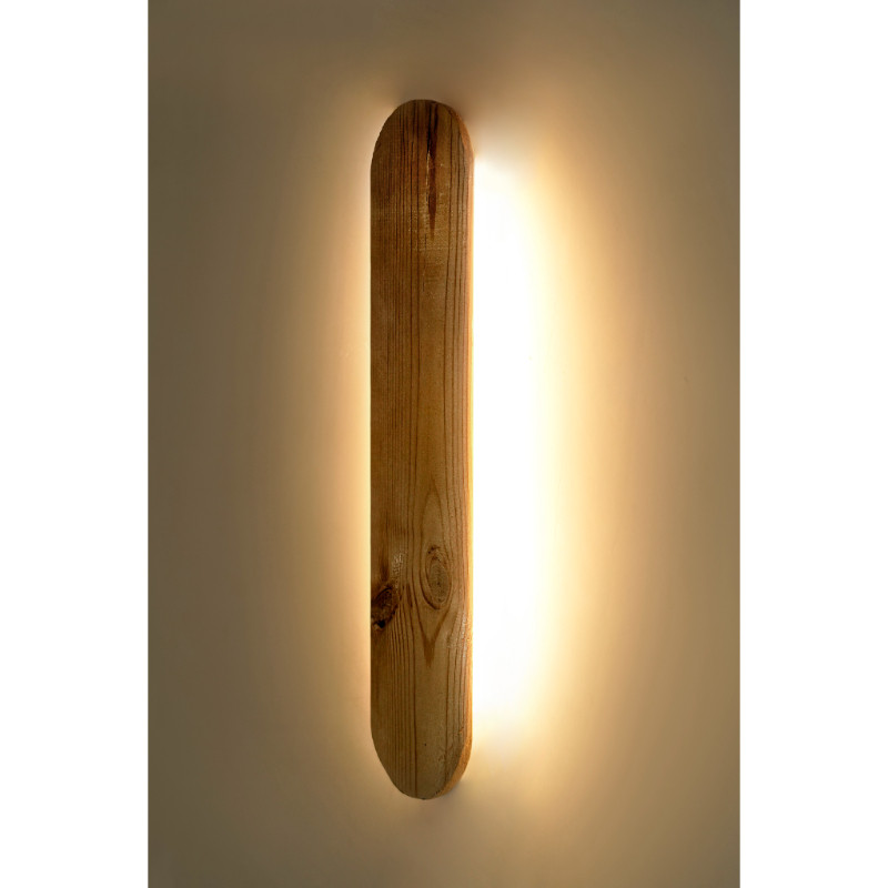 چراغ دیواری مدل ترمو چوبی کد CURVE-80