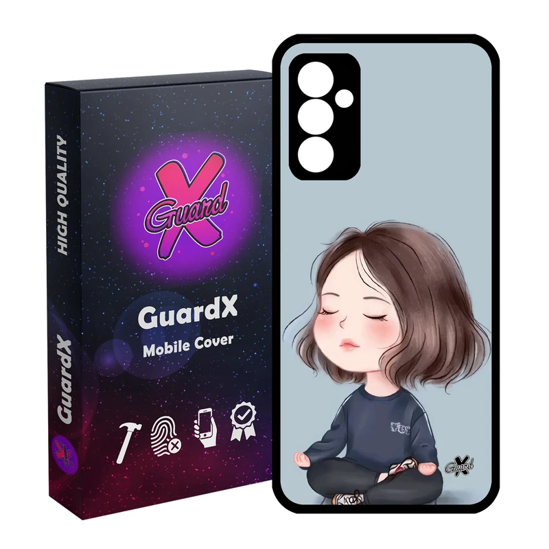 کاور گارد ایکس طرح Girl مدل Glass10665 مناسب برای گوشی موبایل سامسونگ Galaxy A55 / A55 5G