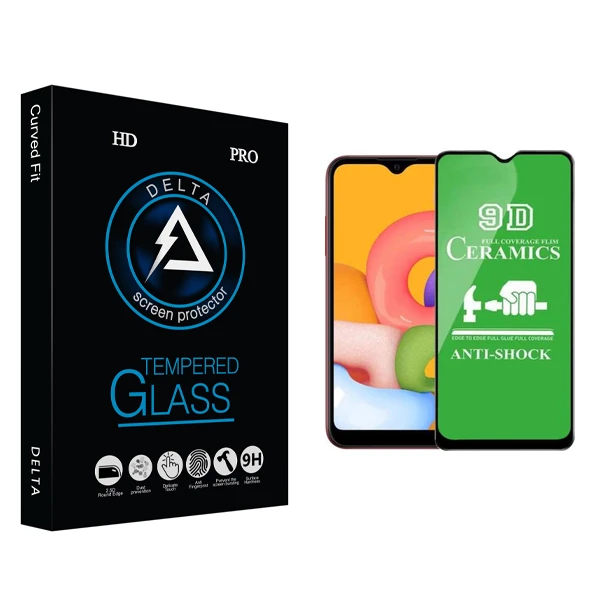 محافظ صفحه نمایش سرامیکی دلتا مدل HD مناسب برای گوشی موبایل سامسونگ Galaxy A01