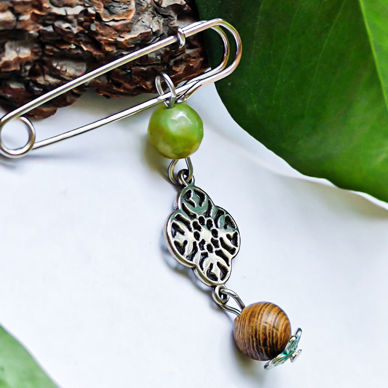 سنجاق سینه زنانه مدل جنگل