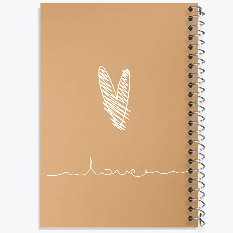 دفتر مشق 50 برگ خندالو طرح مینیمال عاشقانه کد N160