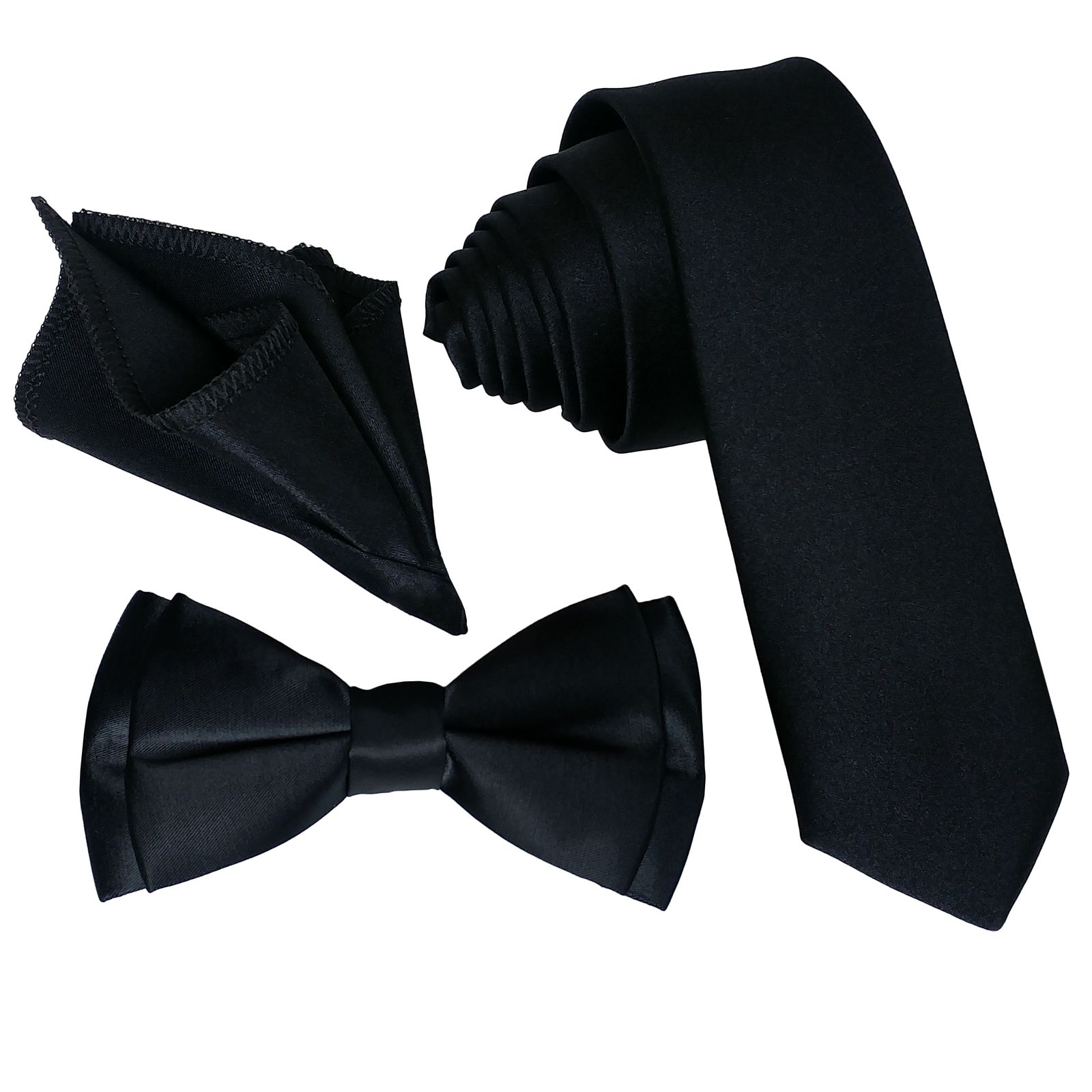 ست کراوات و پاپیون و دستمال جیب مردانه کد B3 -  - 1