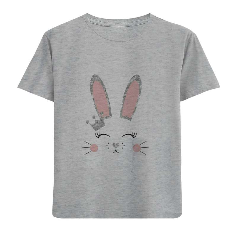 تی شرت آستین کوتاه دخترانه مدل خرگوش D236