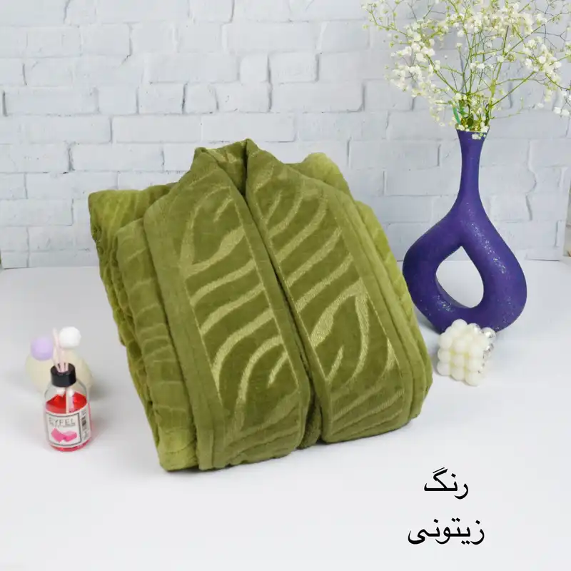 حوله پالتویی آلامه مدل پلنگی سایز ۱۳۵