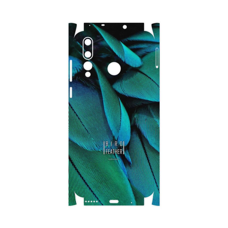 برچسب پوششی ماهوت مدل Green Feather-FullSkin مناسب برای گوشی موبایل هوآوی Nova 4