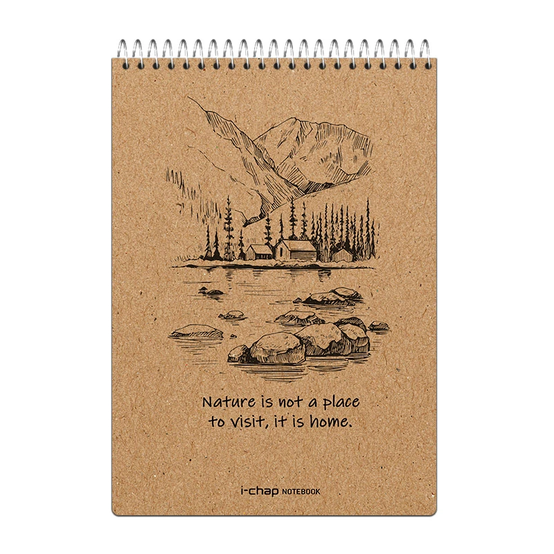 دفتر طراحی 80 برگ آی چاپ مدل طبیعت کد 989