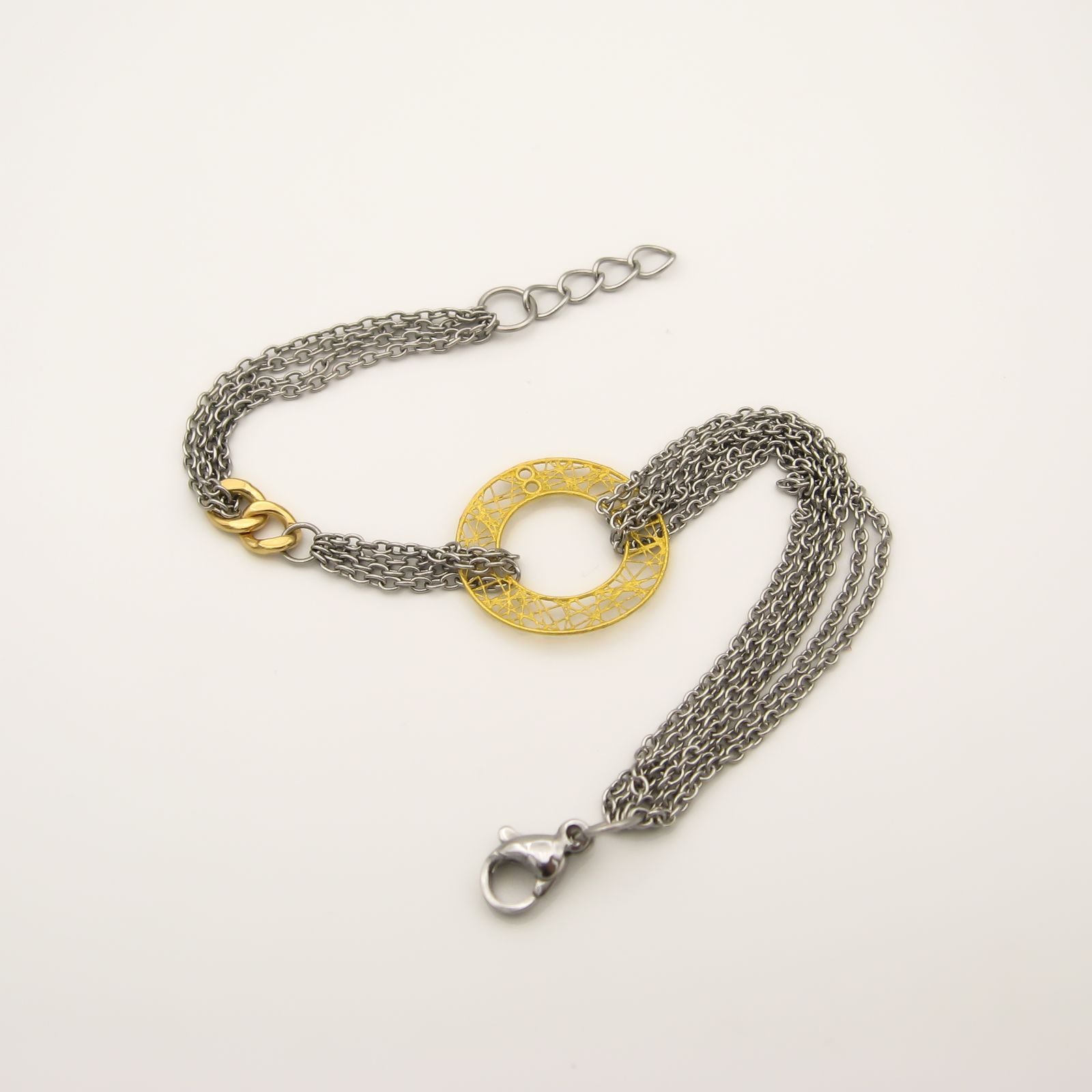 دستبند طلا 18 عیار زنانه مانچو مدل  bfg233 -  - 5