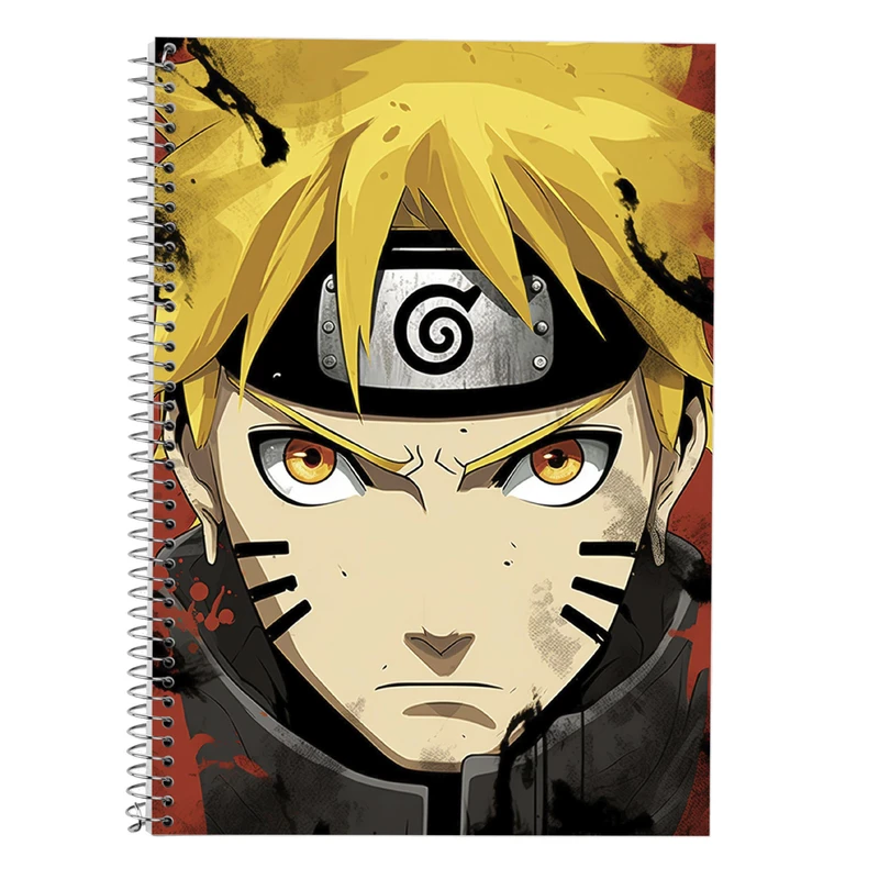 دفتر زبان 50 برگ مدوپد مدل دوخط طرح Naroto کد DF11307