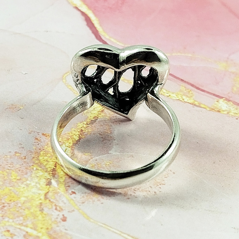 انگشتر نقره زنانه سلین کالا مدل قلب کد 181