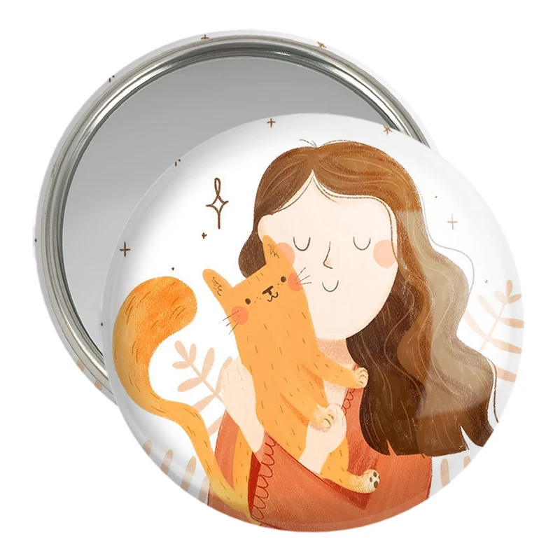 آینه جیبی خندالو مدل حمایت از حیوانات کد 27347