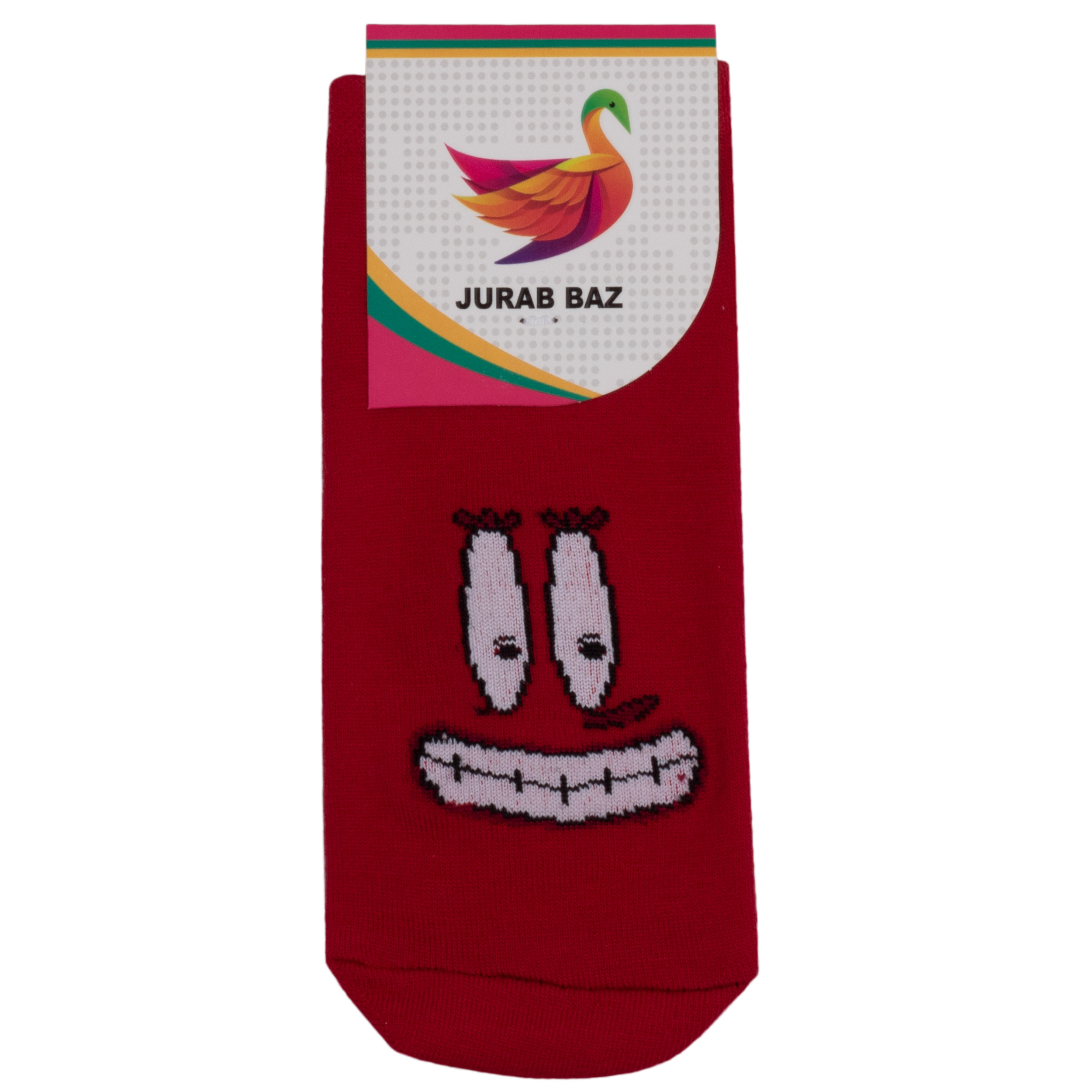 جوراب دخترانه طرح آقای خرچنگ کد JB 14