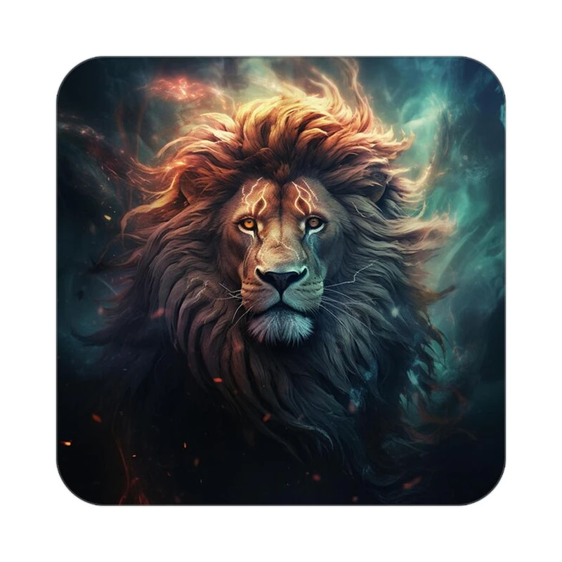 زیر لیوانی کاکتی طرح شیر مدل mp23526