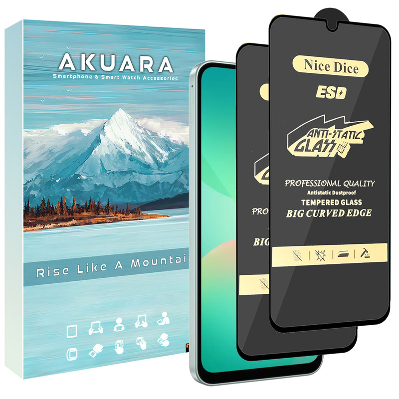 محافظ صفحه نمایش آنتی استاتیک آکوآرا مدل NC Antistatic AKU nas2 مناسب برای گوشی موبایل سامسونگ Galaxy A04s / A04 Core / A23 5G مجموعه دو عددی