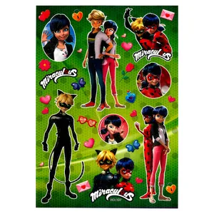 استیکر کودک مدل دختر کفشدوزکی کد 0258