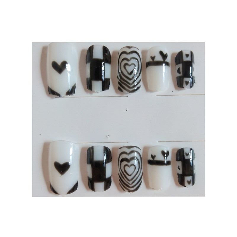 ناخن مصنوعی مدل قلب بسته ده عددی ناخن مصنوعی مدل قلب بسته ده عددی
