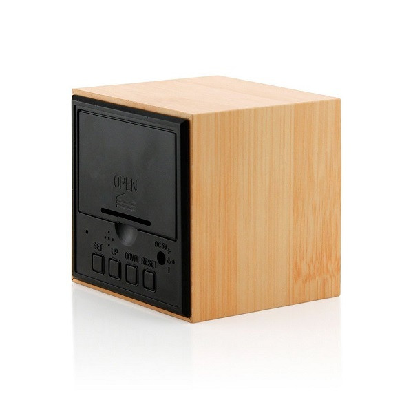 ساعت رومیزی دیجیتال طرح چوب مدل W-1 ساعت رومیزی دیجیتال طرح چوب مدل W-1