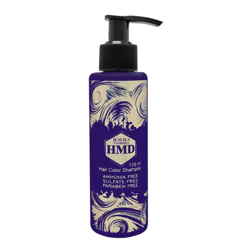 شامپو رنگ مو اچ ام دی اس کازمتیکس شماره 411 حجم 120 میلی لیتر رنگ بنفش