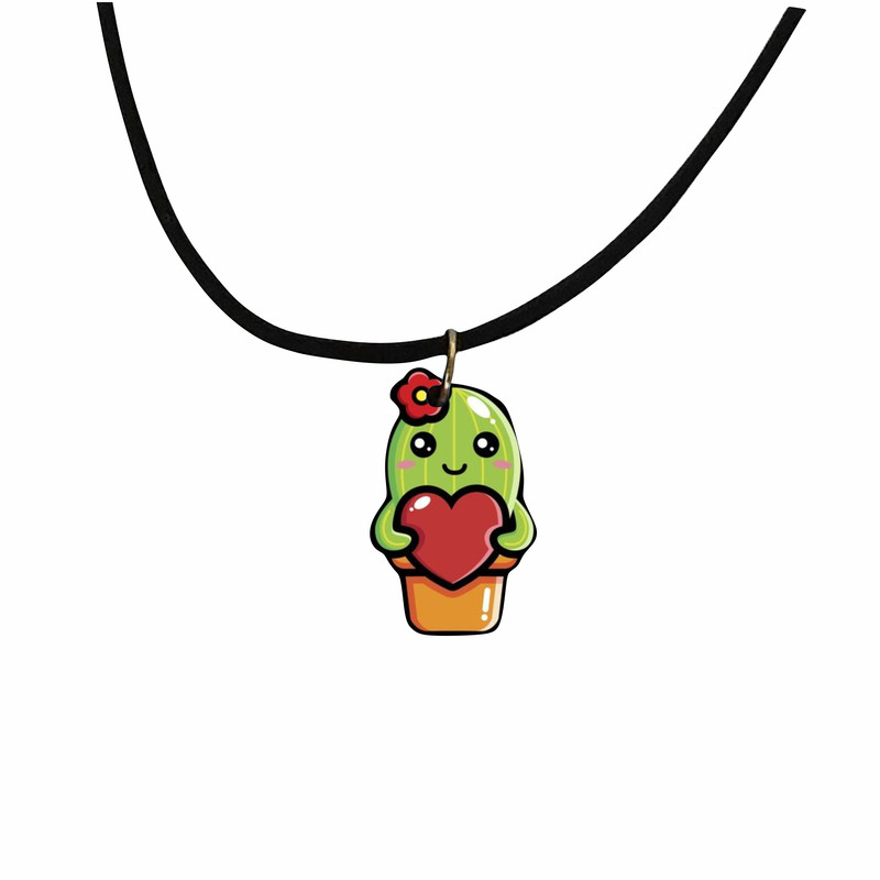 گردنبند دخترانه مدل کاکتوس 011 گردنبند دخترانه مدل کاکتوس 011