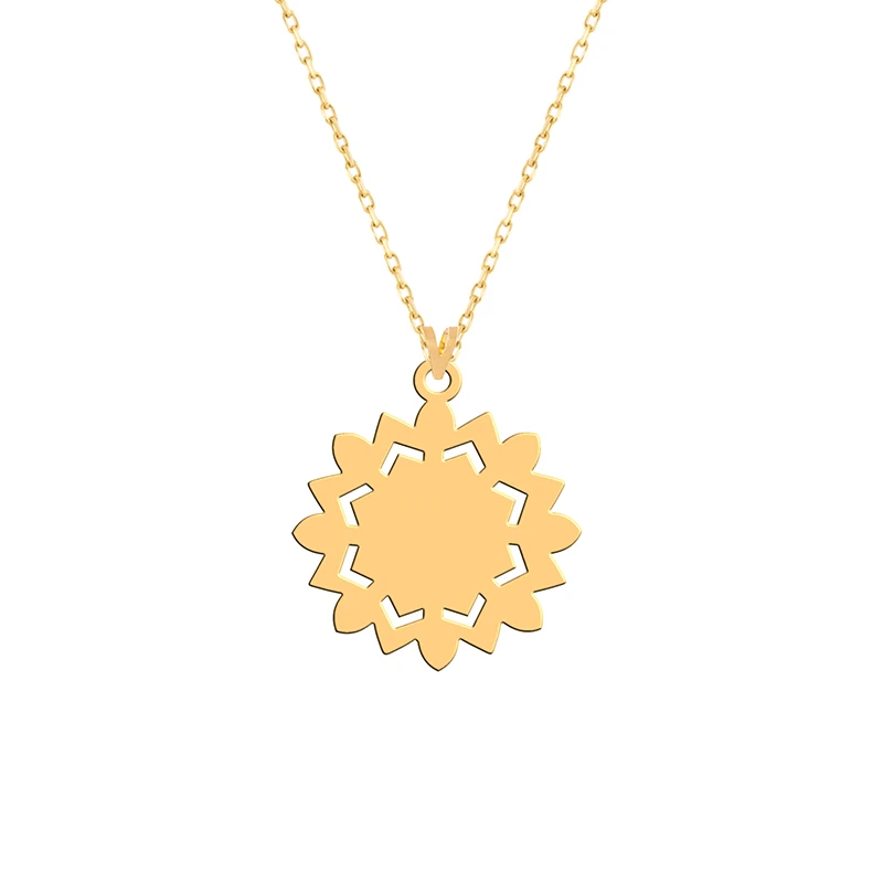 گردنبند طلا 18 عیار زنانه فرشته مدل اسلیمی WNLZ-000012