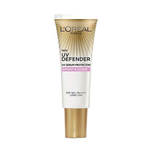 کرم ضد آفتاب بدون رنگ لورآل SPF 50 مدل Bright And Clear مناسب برای پوست خشک  ‌حجم 50 میلی لیتر