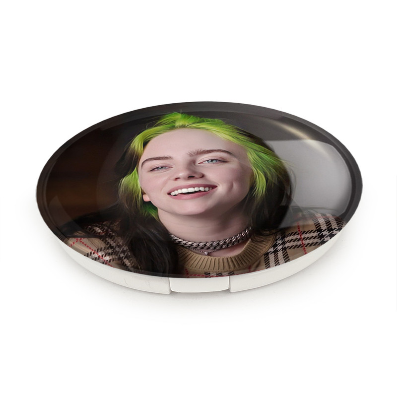 آینه جیبی خندالو طرح بیلی آیلیش Billie Eilish مدل تاشو کد 2756