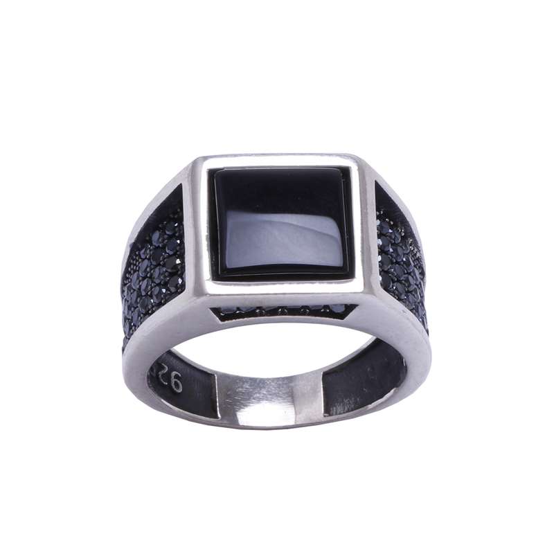 انگشتر نقره مردانه مدل GTA-501 انگشتر نقره مردانه مدل GTA-501