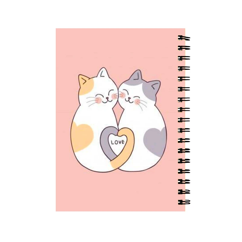 دفتر طرح گربه ملوس کد D-999