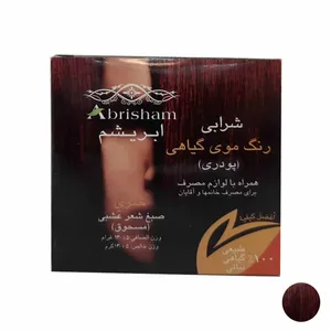 پودر رنگ مو ابریشم مدل CO105 وزن 130 گرم رنگ شرابی