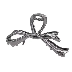 کلیپس مو زنانه مدل فلزی روبانی