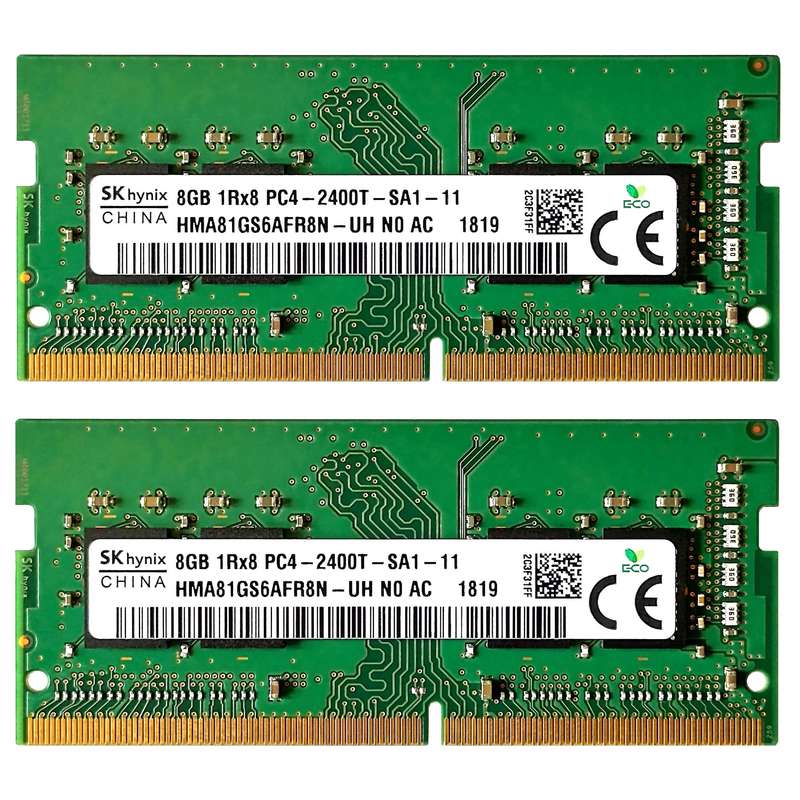 رم لپ تاپ DDR4 تک کاناله 2400 مگاهرتز CL17 اس کی هاینیکس مدل PC4-2400 ظرفیت 8 گیگابایت بسته دو عددی رم لپ تاپ DDR4 تک کاناله 2400 مگاهرتز CL17 اس کی هاینیکس مدل PC4-2400 ظرفیت 8 گیگابایت بسته دو عددی