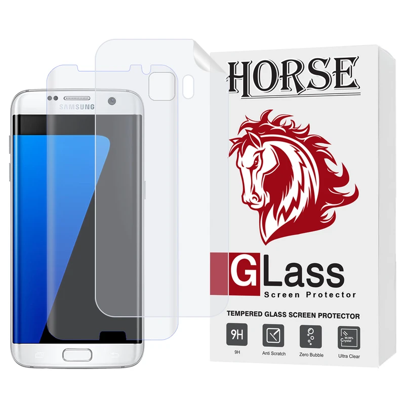 محافظ صفحه نمایش یووی هورس مدل UVNANOMTBH مناسب برای گوشی موبایل سامسونگ Galaxy S7 edge به همراه محافظ پشت گوشی