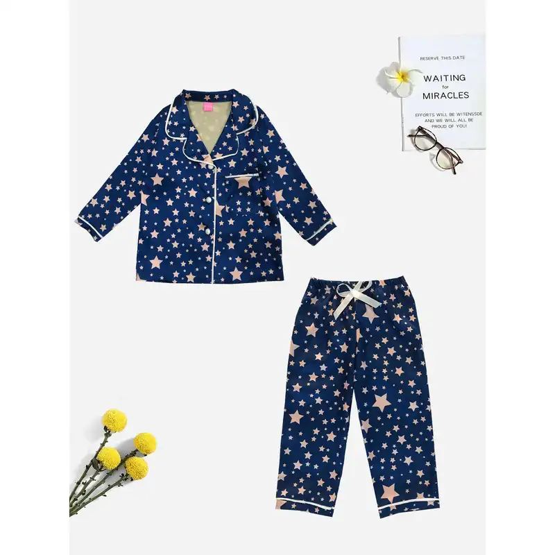 ست شومیز و شلوار بچگانه تویین مدل T-220-12