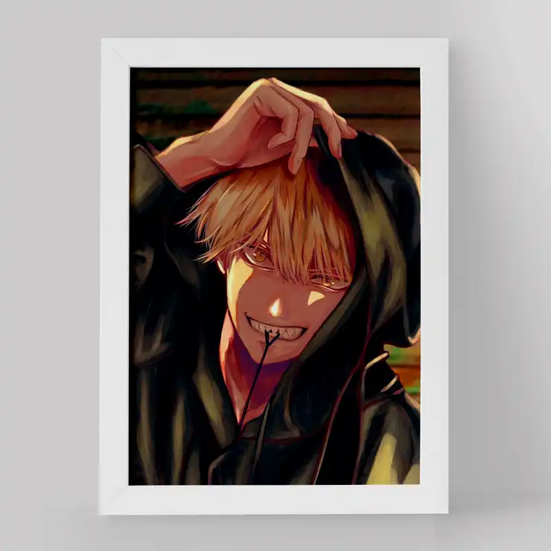 تابلو خندالو مدل دنجی انیمه مرد اره ای کد 17866